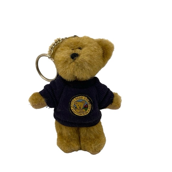 The Boyd’s Bear Teddy Keychain Bear Country Gettysburg PA Blue SweaterHTF